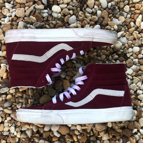 Vans Shoes - Vans Sk8 Hi Burgundy / Maroon Sneakers